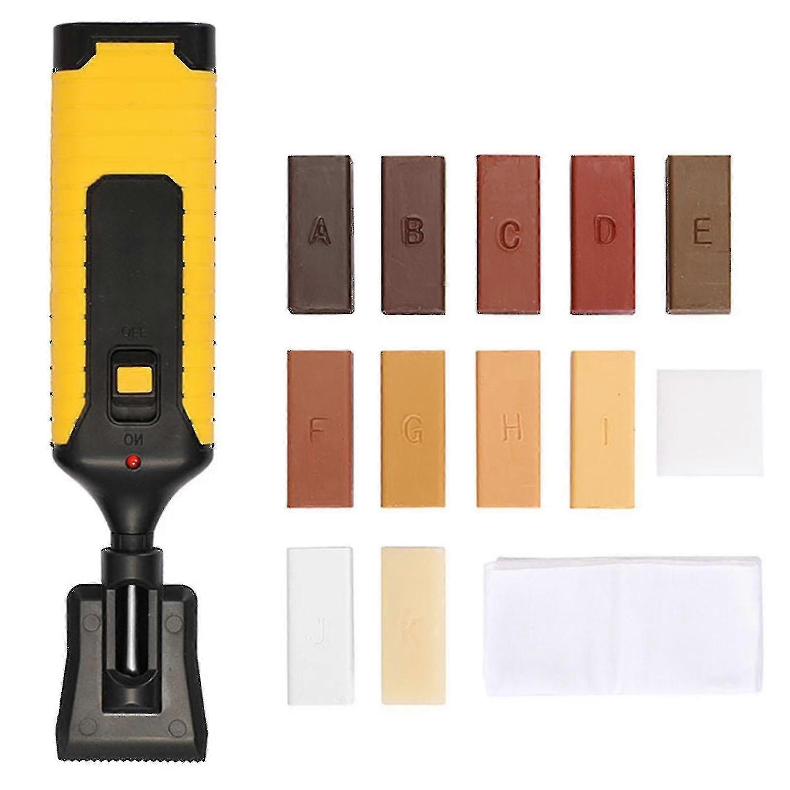 Diy Manual Floor Furniture Repair Kit Professional Wax Melting Tool Easy To Use (Batteries not included)