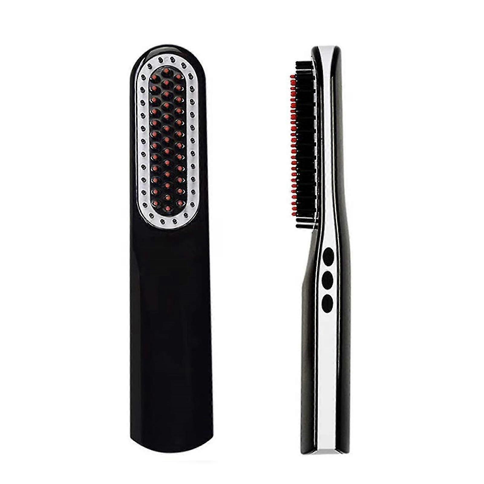 Beard Straightener, Beard Straightening Comb With Cordless/mini Sized/auto Shut Off Compatible With Traveling, Home, Dating