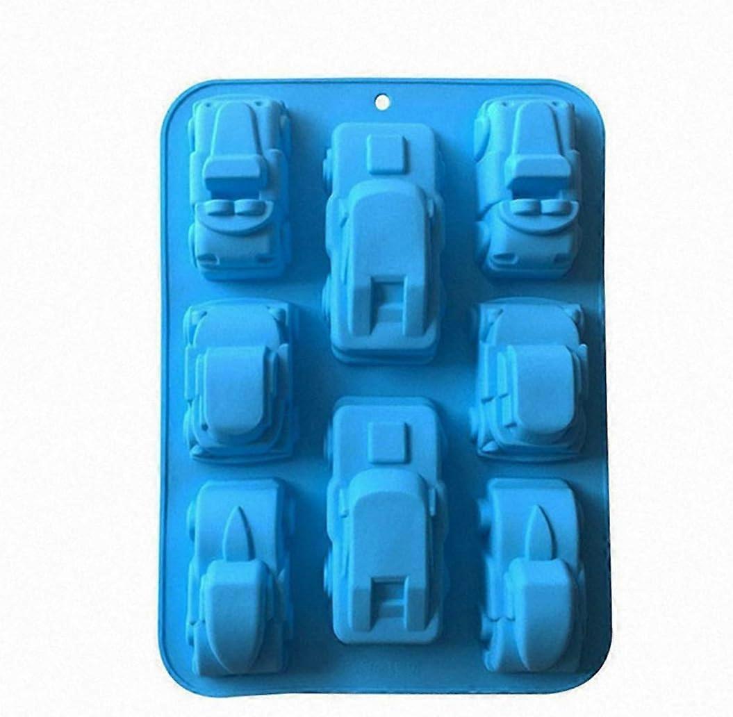 MUJIXI 1 Silicone Muffin, Cupcake And Jelly Mold - Car Shape, Random Color Delivery(32.5*24*4.0CM)