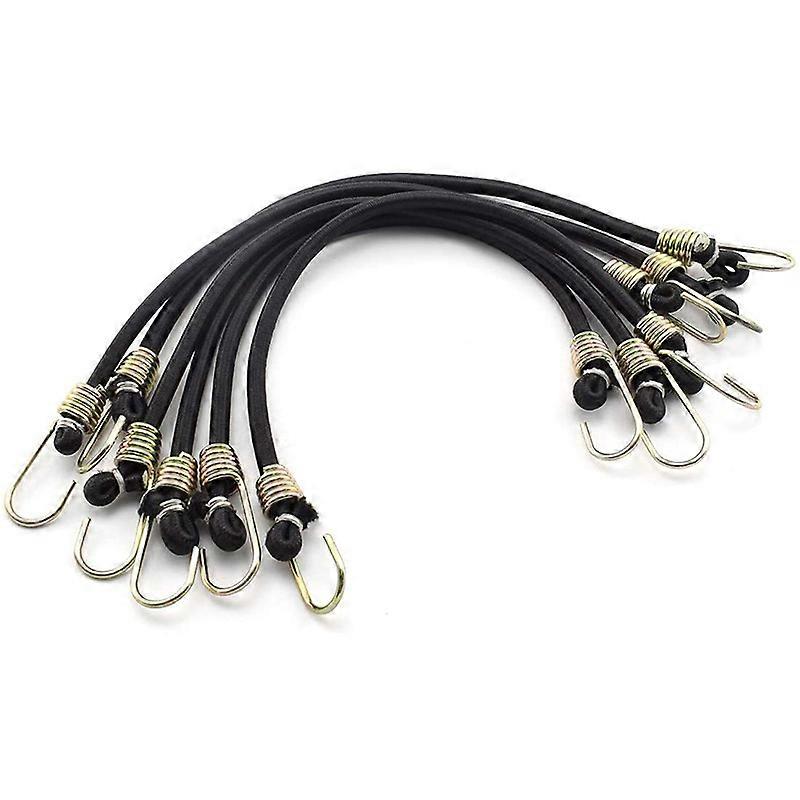 15 Pack Heavy Duty Bungee Cords with Hooks Mini Rubber Bungee Co