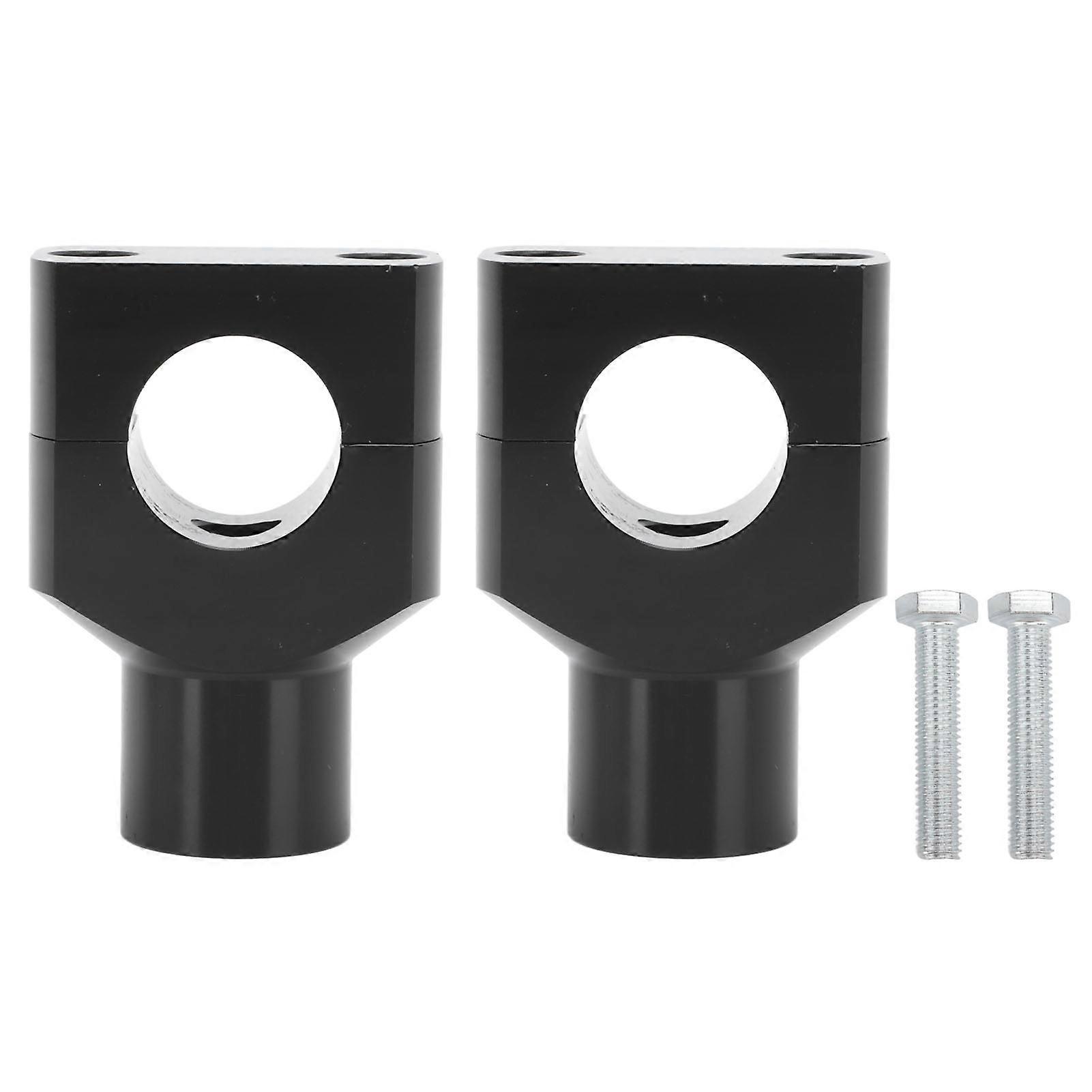 オートバイハンドルバーブラケットクランプ直径25mmハンドルバー用金属ライザーマウントオートバイ電気自動車ブラック