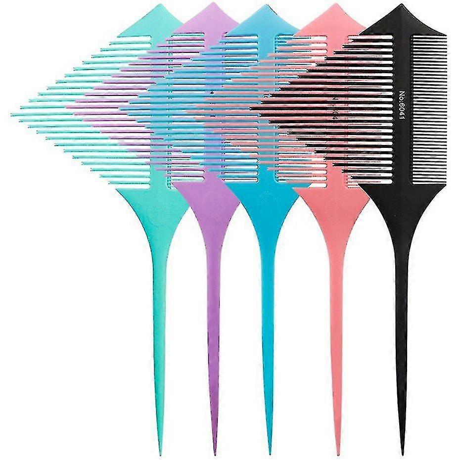 Hair Dyeing Comb Portable Double-sided Pointed Tail Triangle Pick Comb