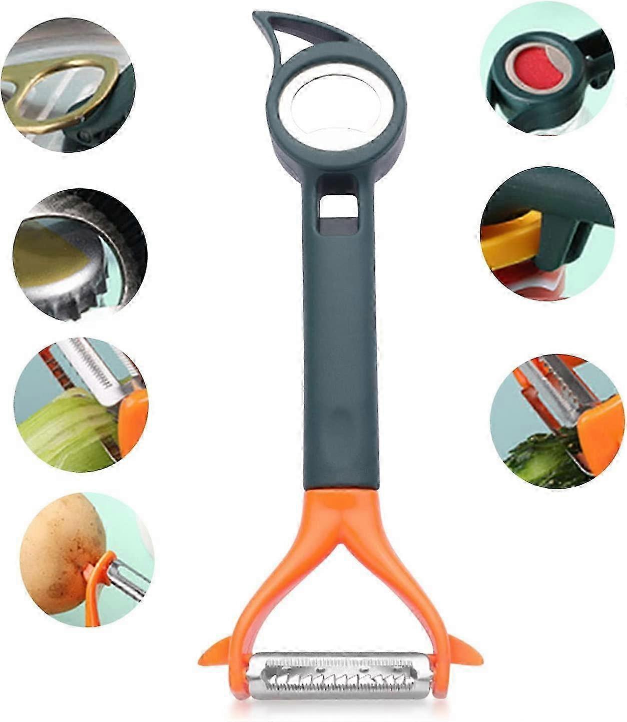 7 In 1 Multifunctional Kitchen Peeler Vegetable, Melon and Fruit - Wine Bottle Opener