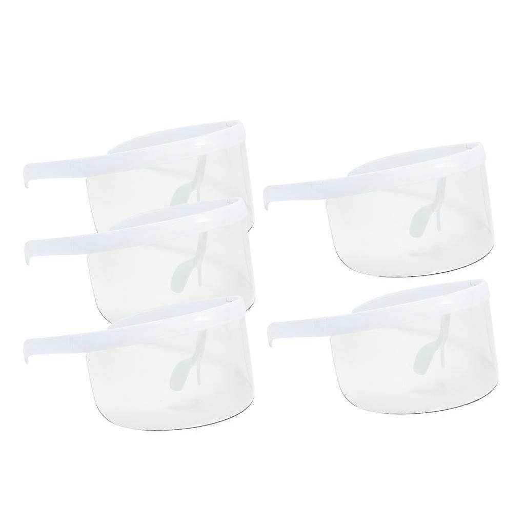 5Pcs Half Face  Guard Sunglasses Clear Visor Hat Anti UV Windproof Goggles