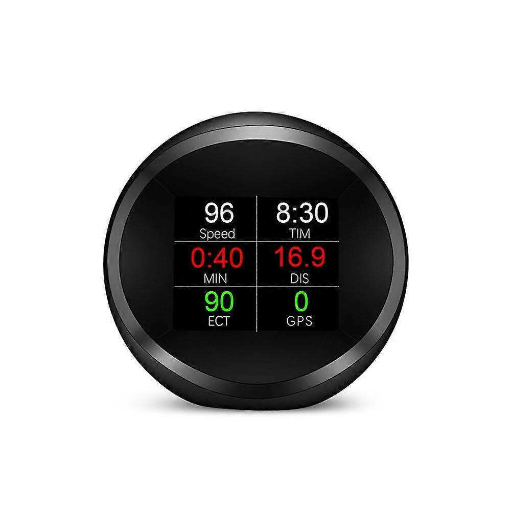 GPS Car HUD 1.8 Inch Head Up Display Color LCD Speedometer Inclinometer Slope Tilt Meter Compass With Speeding Alarm