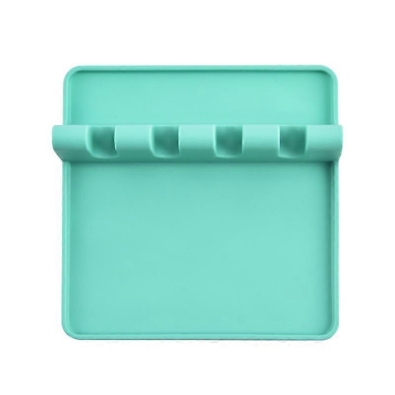 Green, 1 pcs Kitchen Silicone Utensil Rest - BPA-Free, Durable Spoon Rest with Drip Pad - Heat-Resistant Spoon Rest for Stove Top - Spoon Rest for Kit