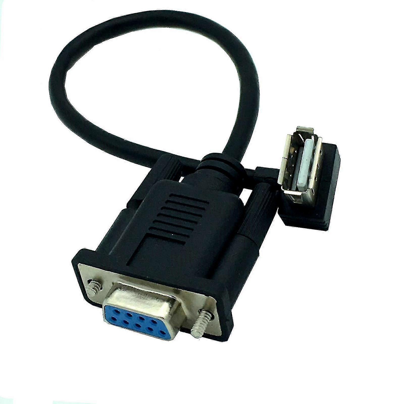 Rs232 Db9 9 Pin hembra a USB 2.0 A macho Plc Serial Cable Adaptador Convertidor 8 "pulgadas 25cm pie