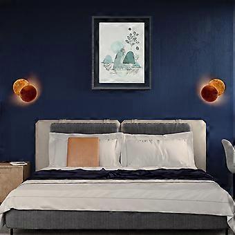 TWXG Applique Da Parete LED A Forma Di Luna, Oro Rame, Per Corridoio, Soggiorno, Camera Da Letto - 2
