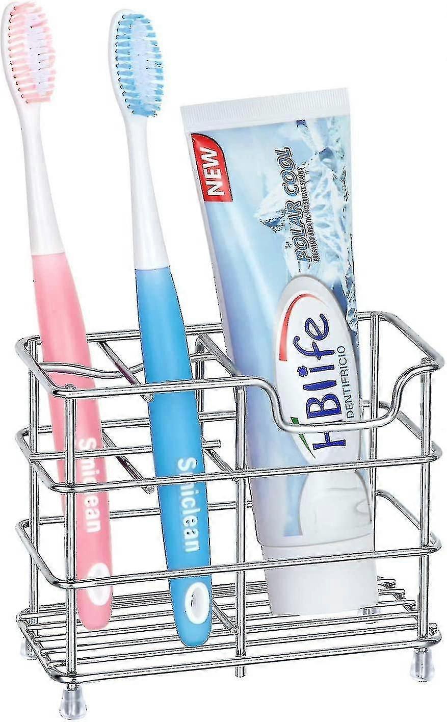 Bathroom Stainless Steel D-shaped Toothbrush Storage Rack