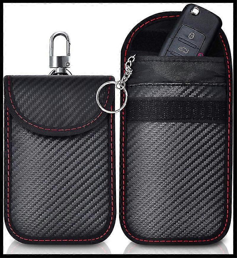 Carbon Fiber Rfid Electromagnetic Shielding Key Bag Mobile Phone Car Key Signal Shielding Bag