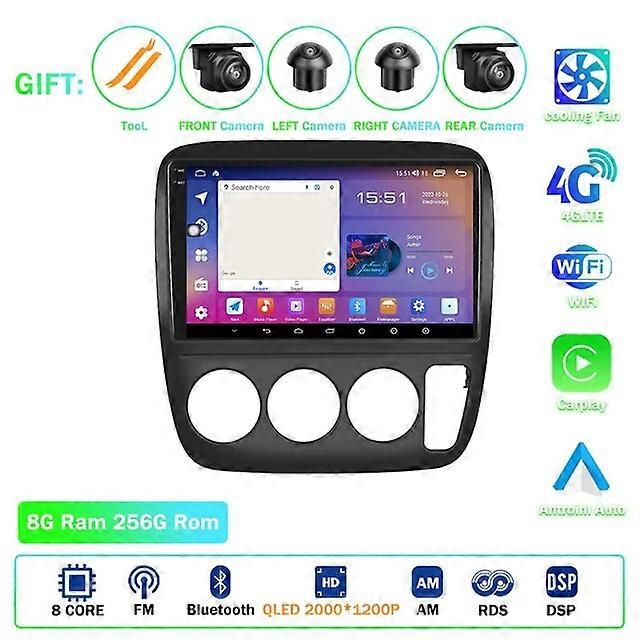 Auto Radio Player Carplay For Honda CRV 1997-2001 Multimedia Intelligent System Bluetooth Car Stereo BT Head Unit 4G GPS Video
