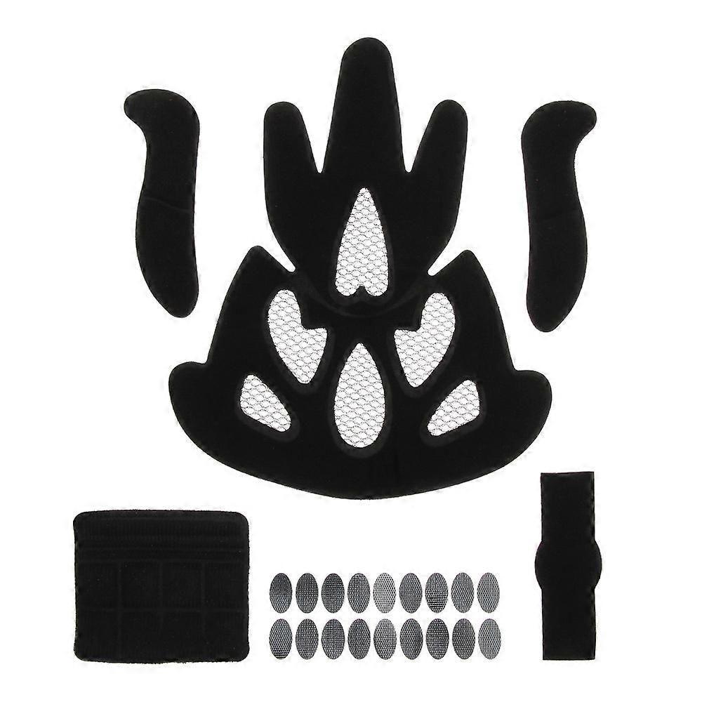 Universal Helmet Padding Kit Sponge Pad Bike Motorcycle Bicycle Replacement Pads Set With Insect Net Outdoor Sports - Sports Helmets