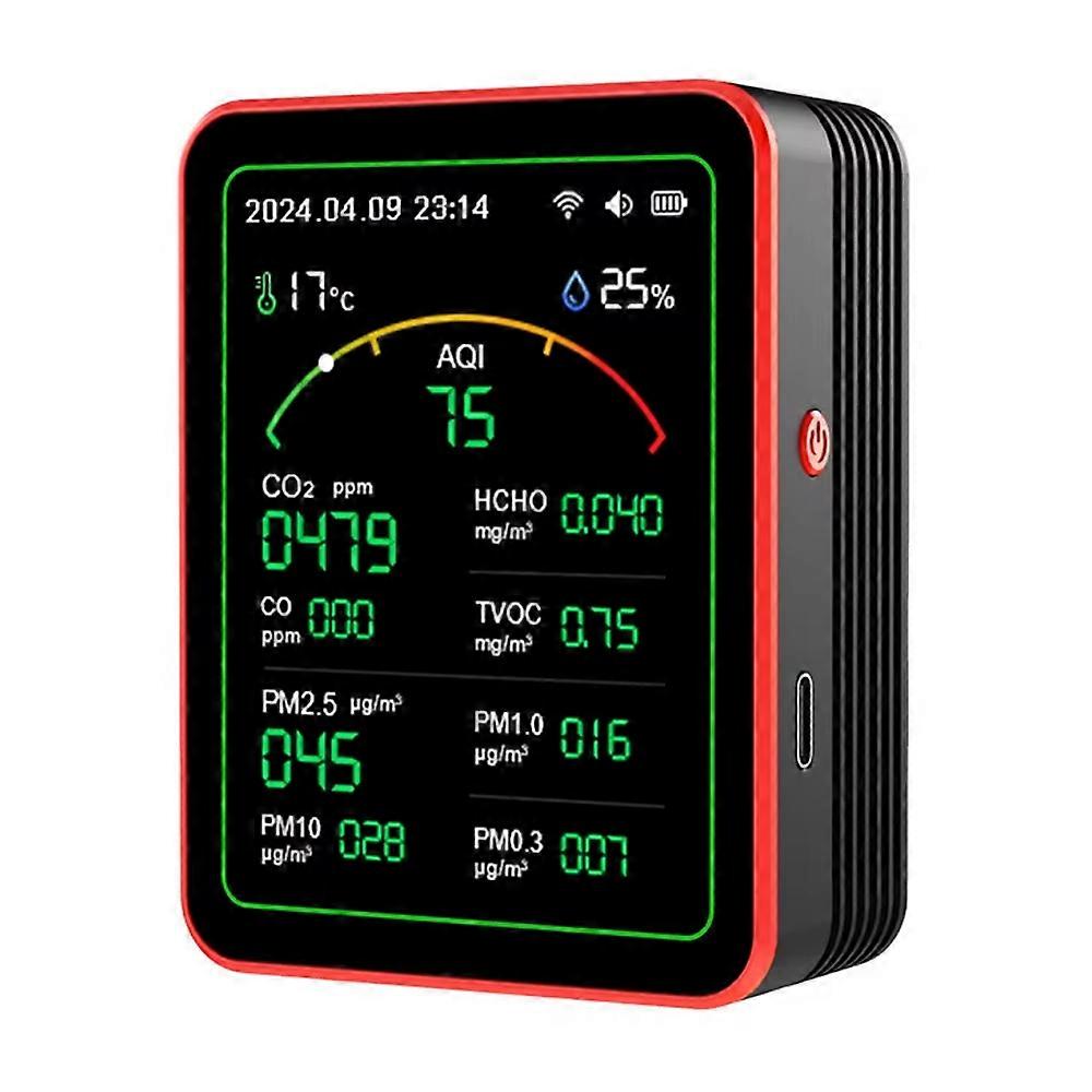 WiFi 15 in 1 Air Quality Detector Temperature Humidity Meter CO2 Detector Indoor