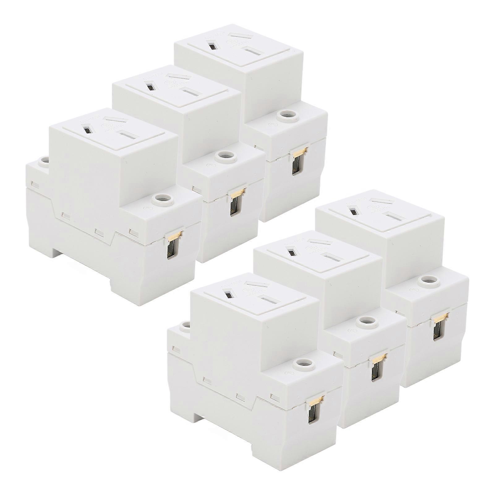 3-hole 250V Industrial Power Outlet Guide Rail Modular Socket for Electrical Appliances