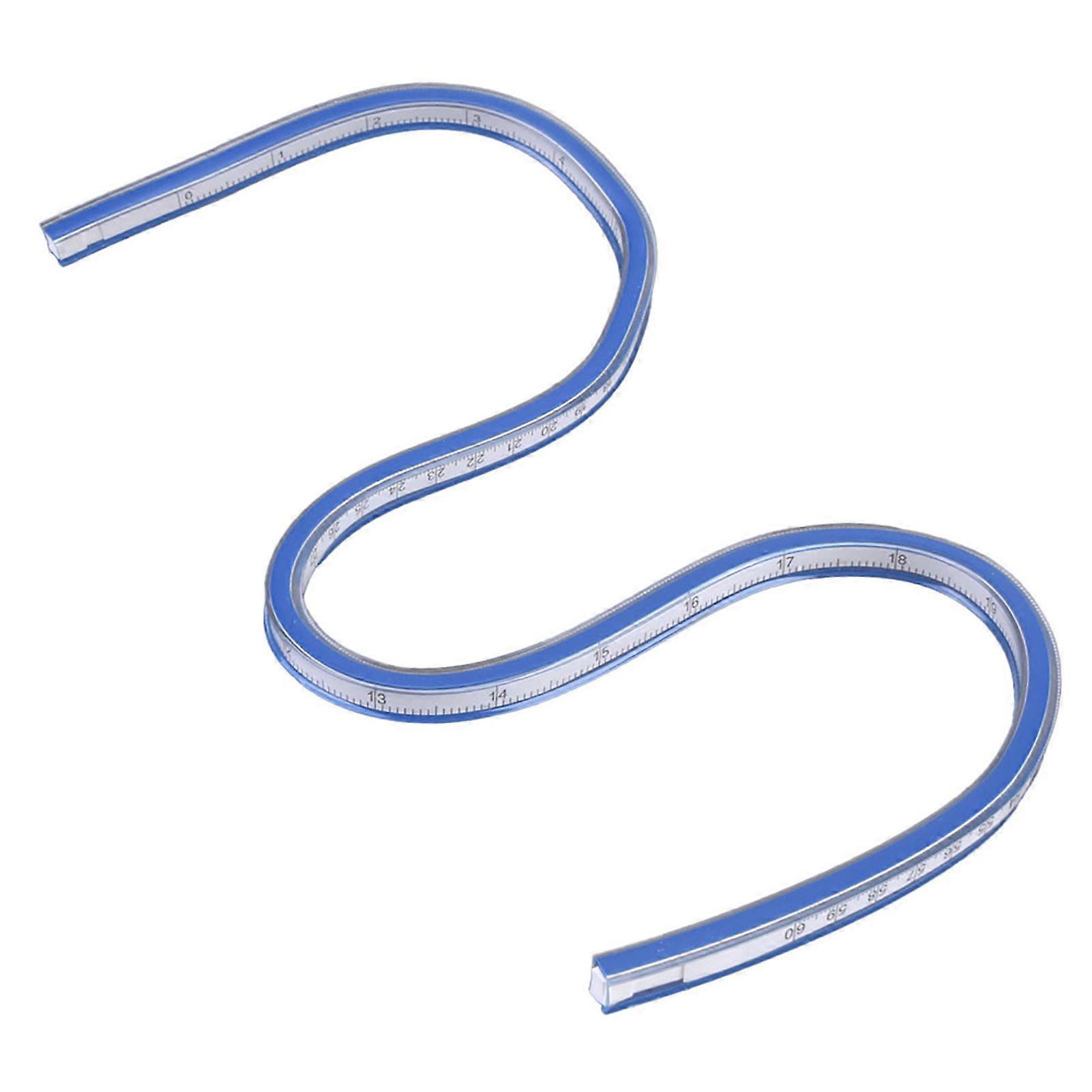 Flexible Plastic 60cm Curve Ruler Drafting Measure Tool for Crafts Engineering