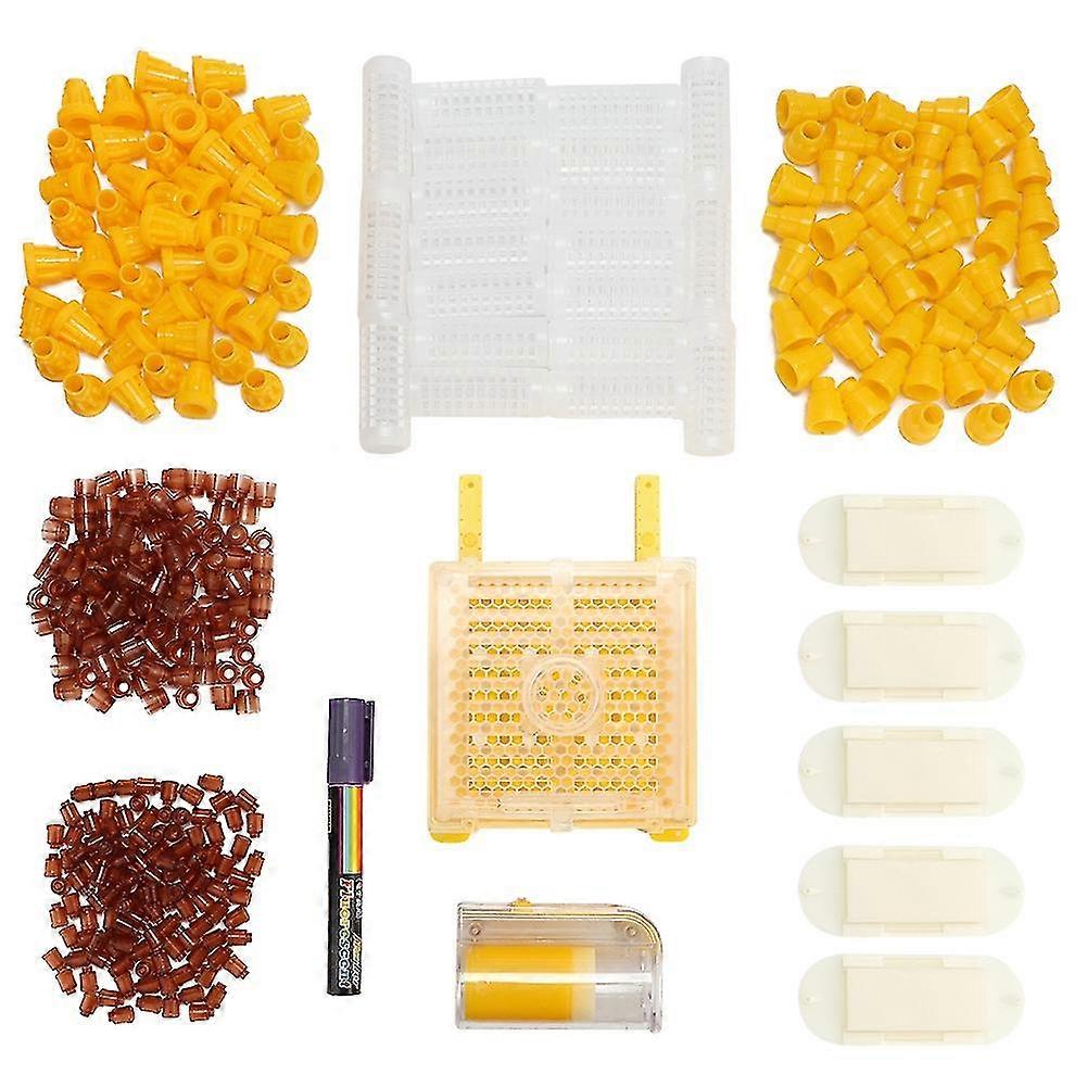 Plastic Bee Breeding Set Queen Rearing Kit with Beekeeping Tool Accessories
