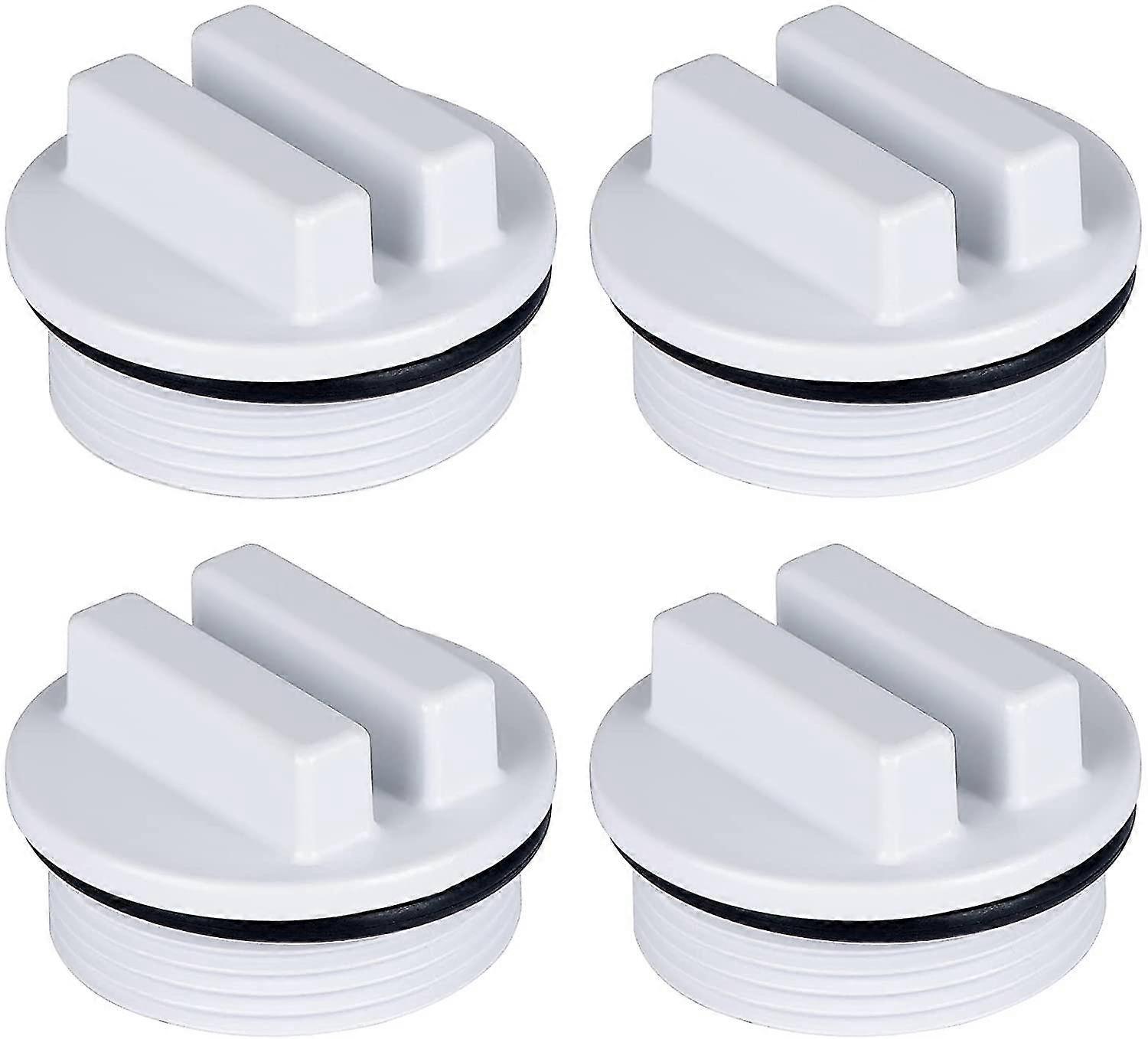 4pcs 1.5 "Pool Plug Roscado Return Pipe Plug Pool Return Pipe Plug con juntas tóricas para piscinas de invierno