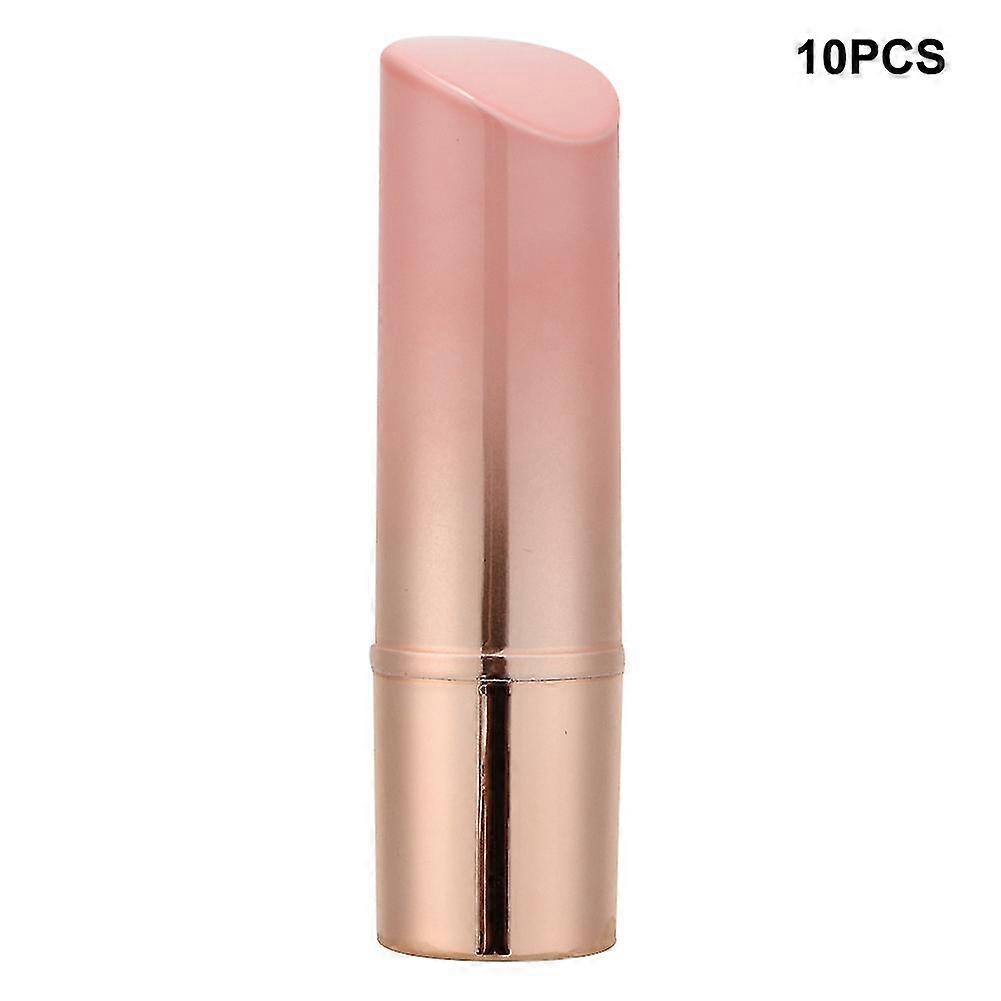 Pink and Gold Gradient Lip Balm Refillable Container DIY Case - 10pcs