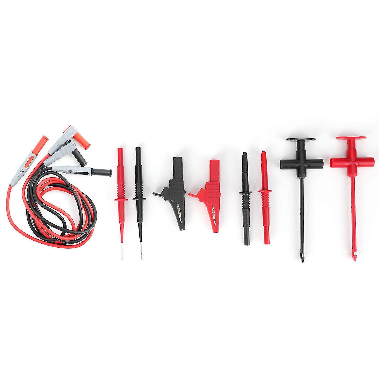 Multimeter Test Lead Kit Electronic Probe Needle Clip Set