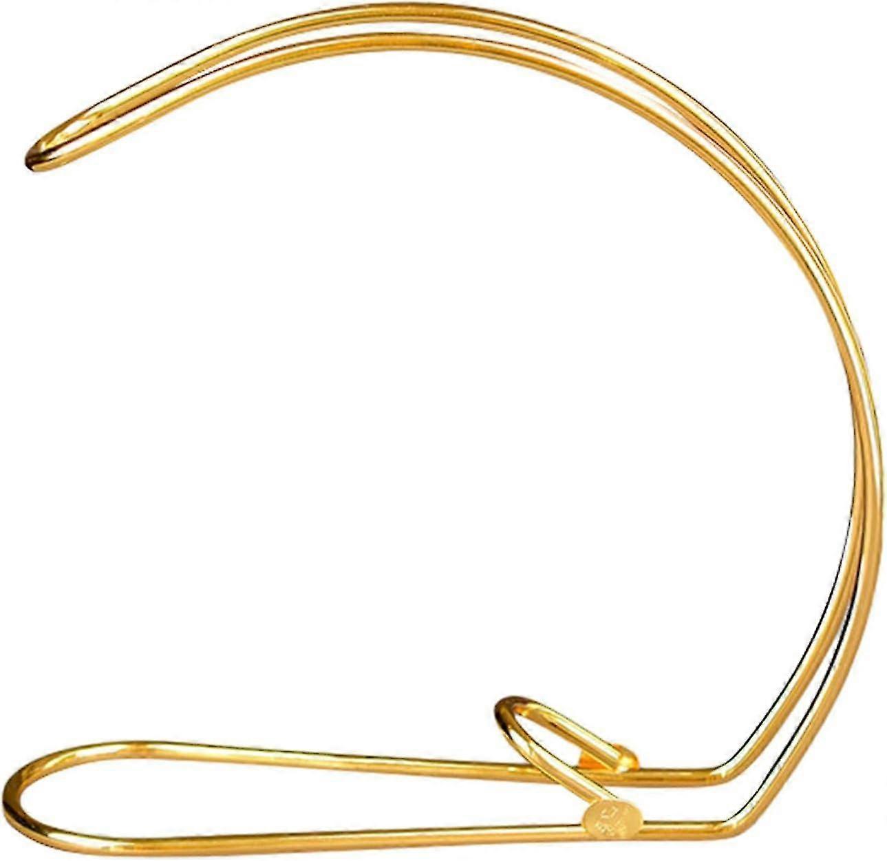 1 Layer Gold Wine Glass Hanger, Countertop Stemware Shelf, Organizer for Wine Storage and Craft Events