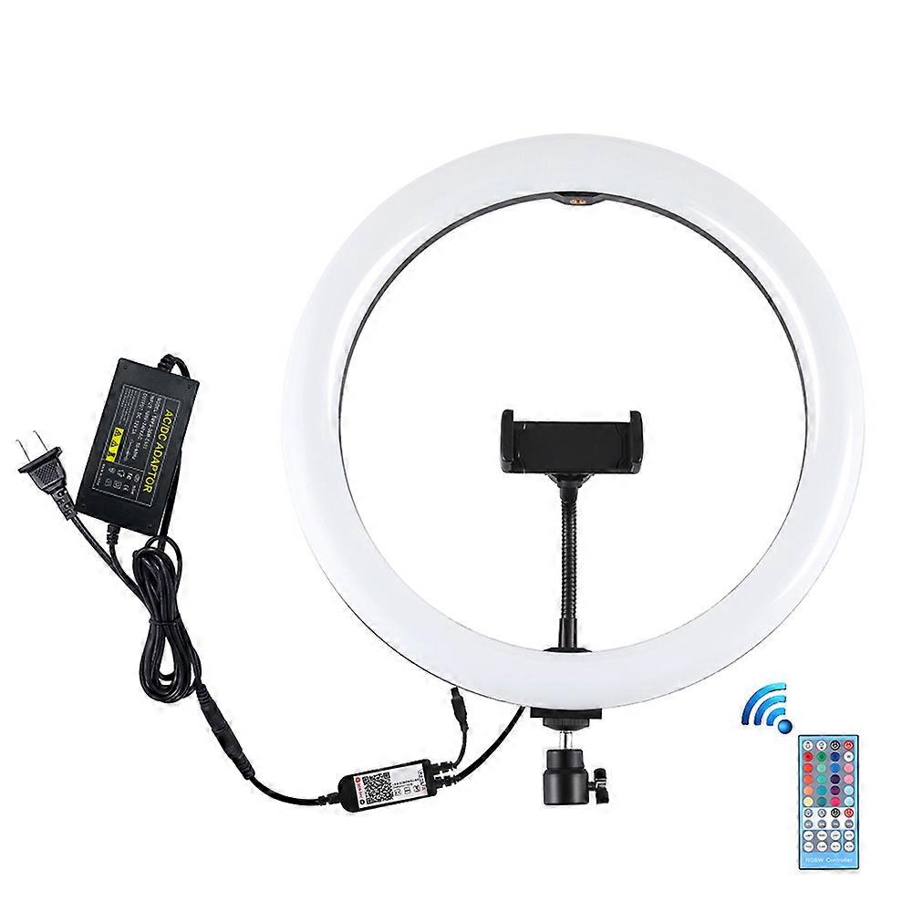 PU411/PU411F 12 Inch 6000-6500k Dimmable LED RGB Video Ring Light with Remote Control for Selfie Vlog Tik Tok Youtube Live Streaming