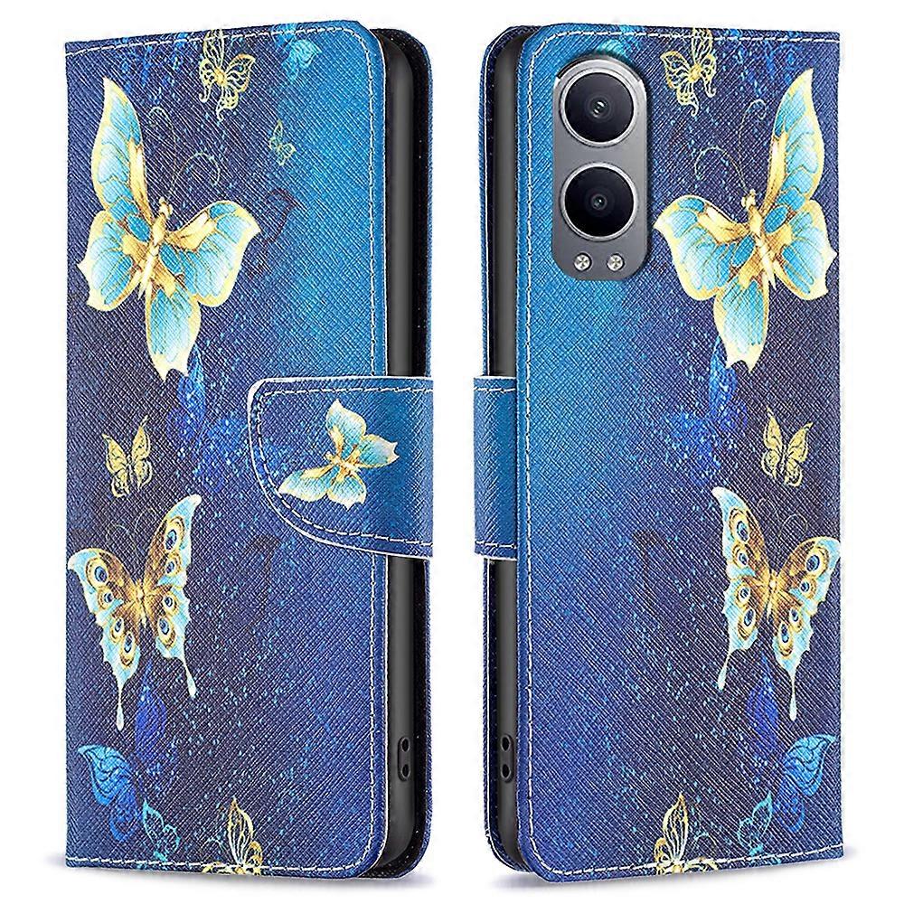 For OnePlus Nord CE4 Lite 5G Case Leather Phone Cover Pattern Printing