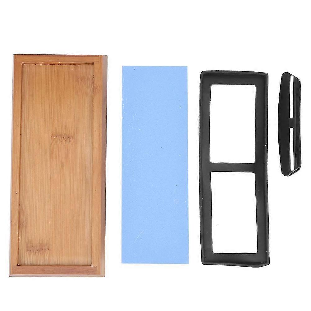 Whetstone Set White Corundum Double-Sided Outdoor Kitchen Knife Sharpener Programmable Control Board
