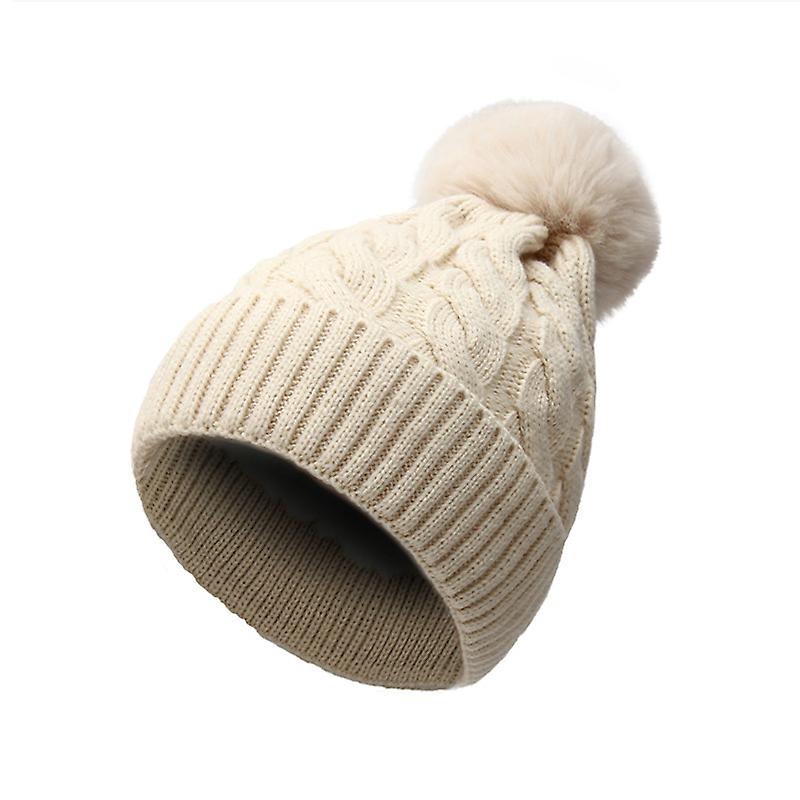 Termisk vinterhatt med fuskpäls Pom Pom