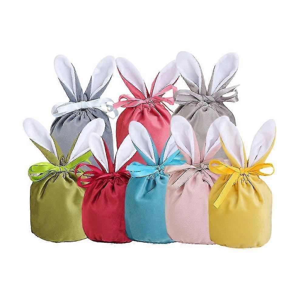 Easter Bunny Rabbit Ears Gift Bag Kids Easter Egg Basket Gift Diy
