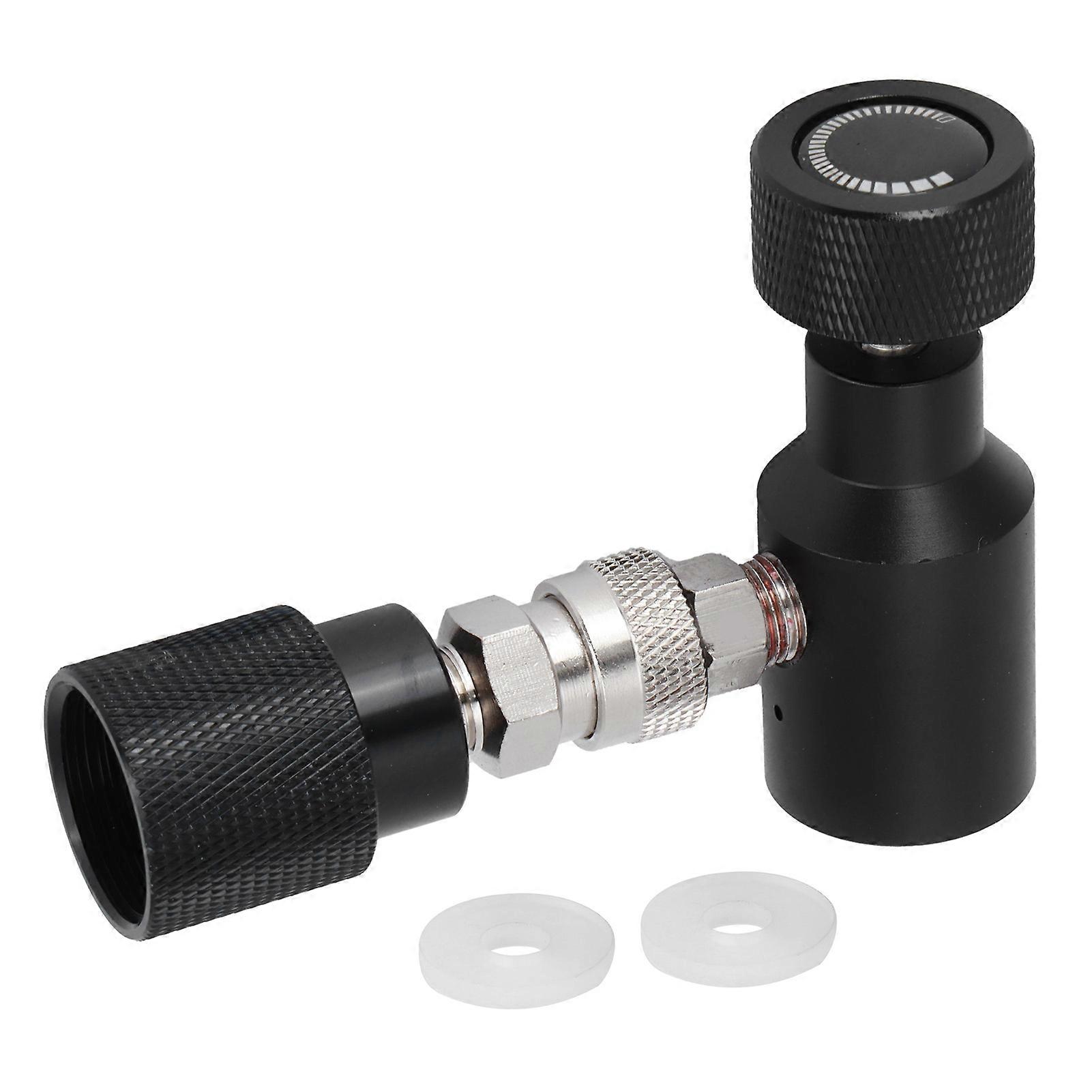 CO2 Cylinder Refill Adapter Soda Connector with W21.814 Fit for Soda Club Black