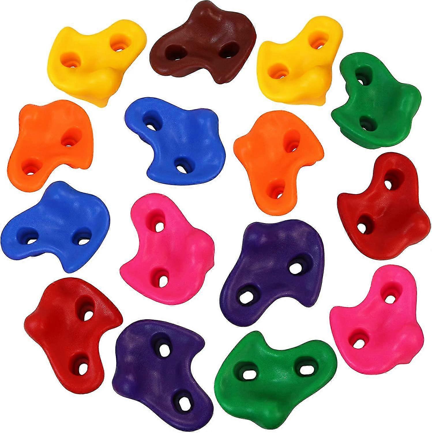 Children's Climbing Holds Climbing Stones, Including Fastening Material, Different Numbers Of Colorful