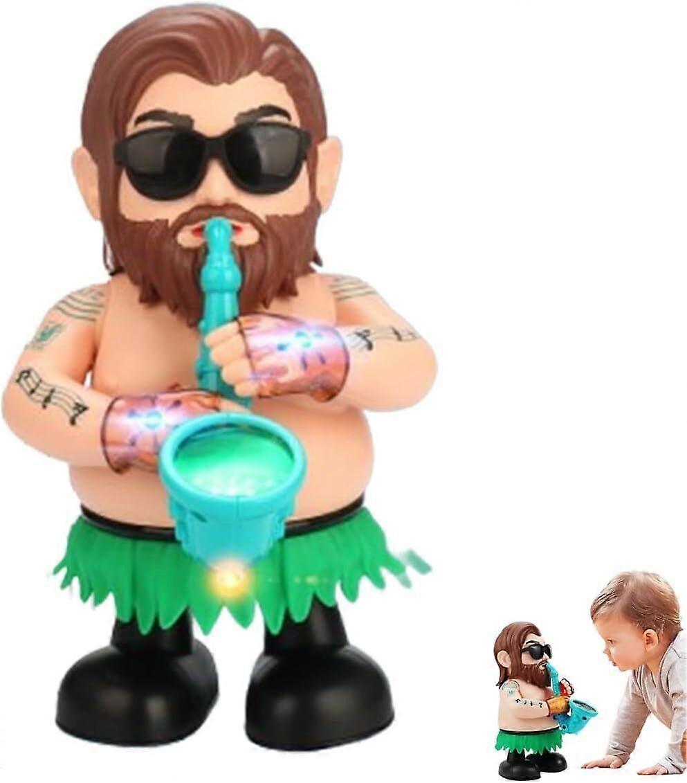 Singing Saxophone Toy Fun Musical Player with Music Lights Walk Left and Right,100% New