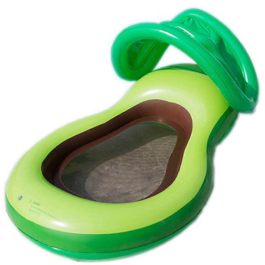 Inflatable Avocado Pool Float Sun Proof Floating Chair Bed for Adults