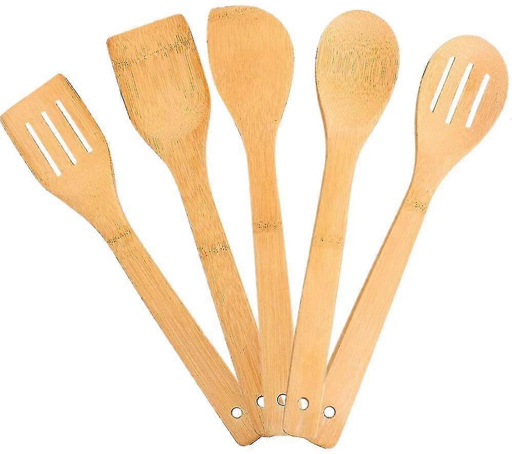 Non-stick Pan Without Paint Carbonized Bamboo Spatula Set