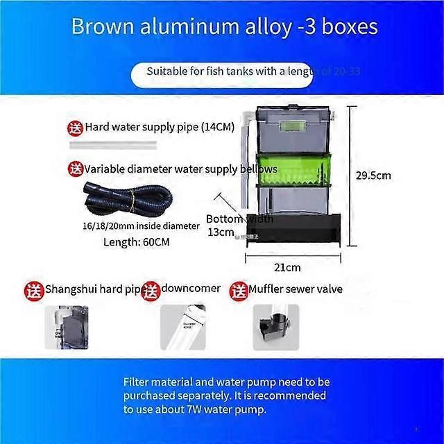 Fish tank filter box drawer drip box external water storage top filter 4-layer filter cleaning aquarium accessoriesIn-