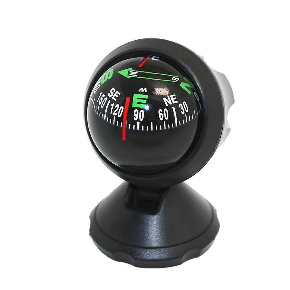 Car Compass Auto Mini Compass Compact Ball Compass with Adhesive and Delicate Decoration Perfect for Finding Direction Universal for Most