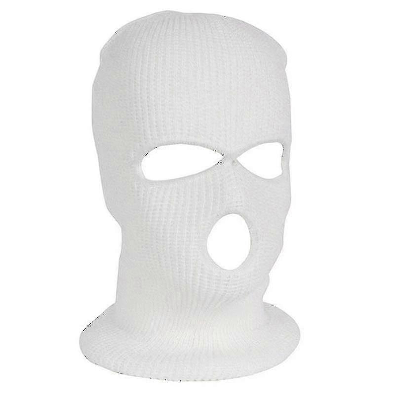3 τρύπα Balaclava Beanie καπέλο κουκούλα ζεστό τακτική πλήρη πρόσωπο σκι κάλυψη