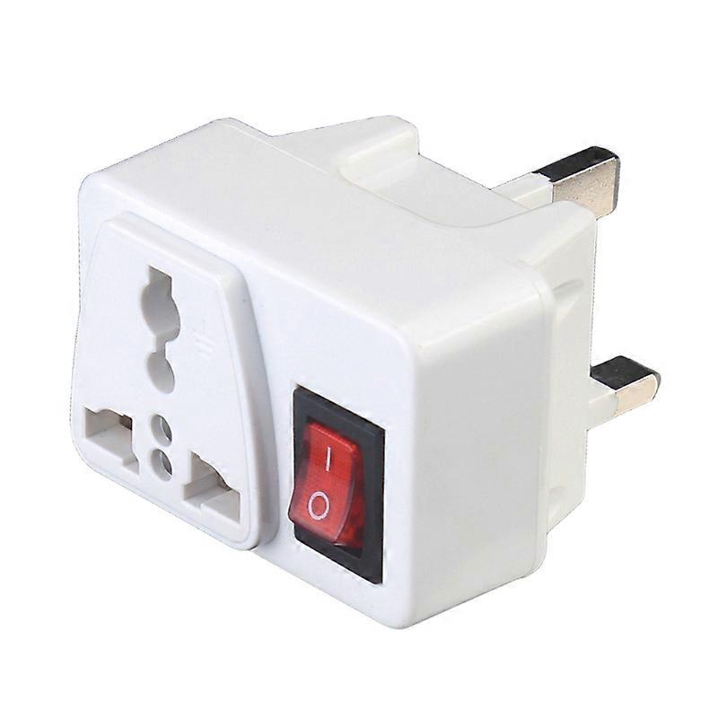 UK Universal Adapter Wall Socket Portable Extension Outlet Converter Plug Socket with On / Off Red Light Power Switch