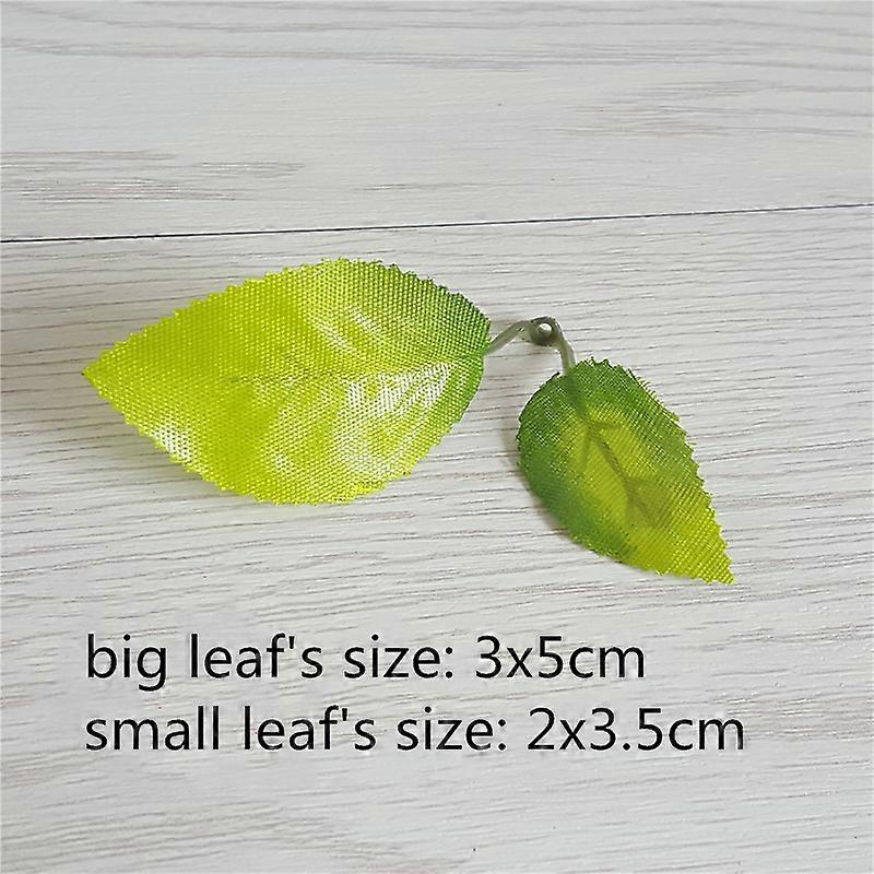 30pcs fake leaves Artificial simulation silk leaf for diy wedding bouquet flower material decoration peony lily rose hydrangea