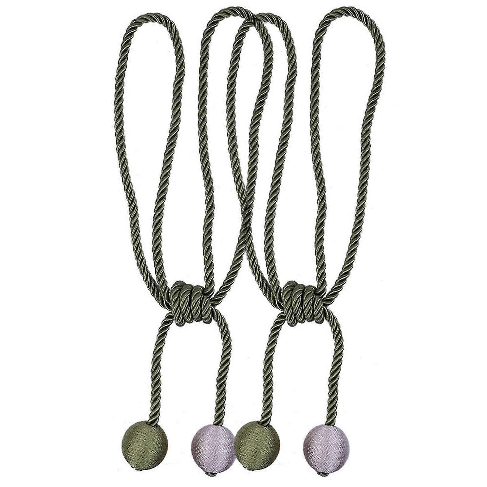 Hadsereg Zöld függönyök Ablak függöny Zsinór Kötél Csat Nyakkendők Háttámlák Függöny lóg