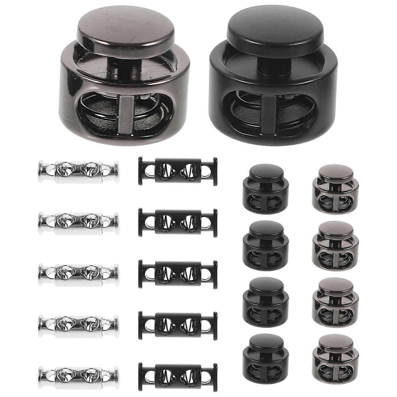20pcs Spring Cord Locks Clothes Rope Metal Spring Buckles Cord Buttons Metal Spring Button