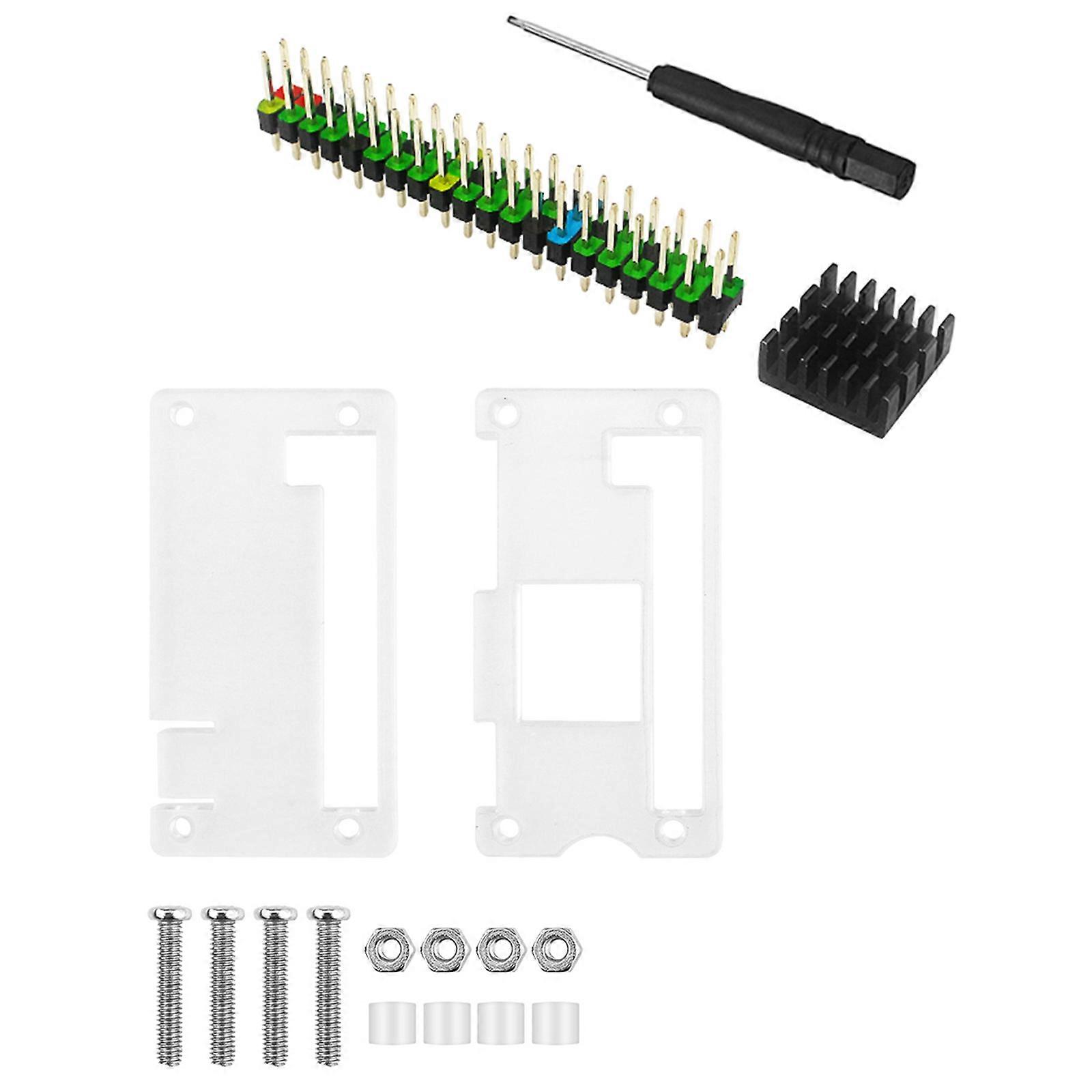 Acryl voor Case + 40Pin Header Passieve Koeling Enclouse voor Raspberry Pi Zero f