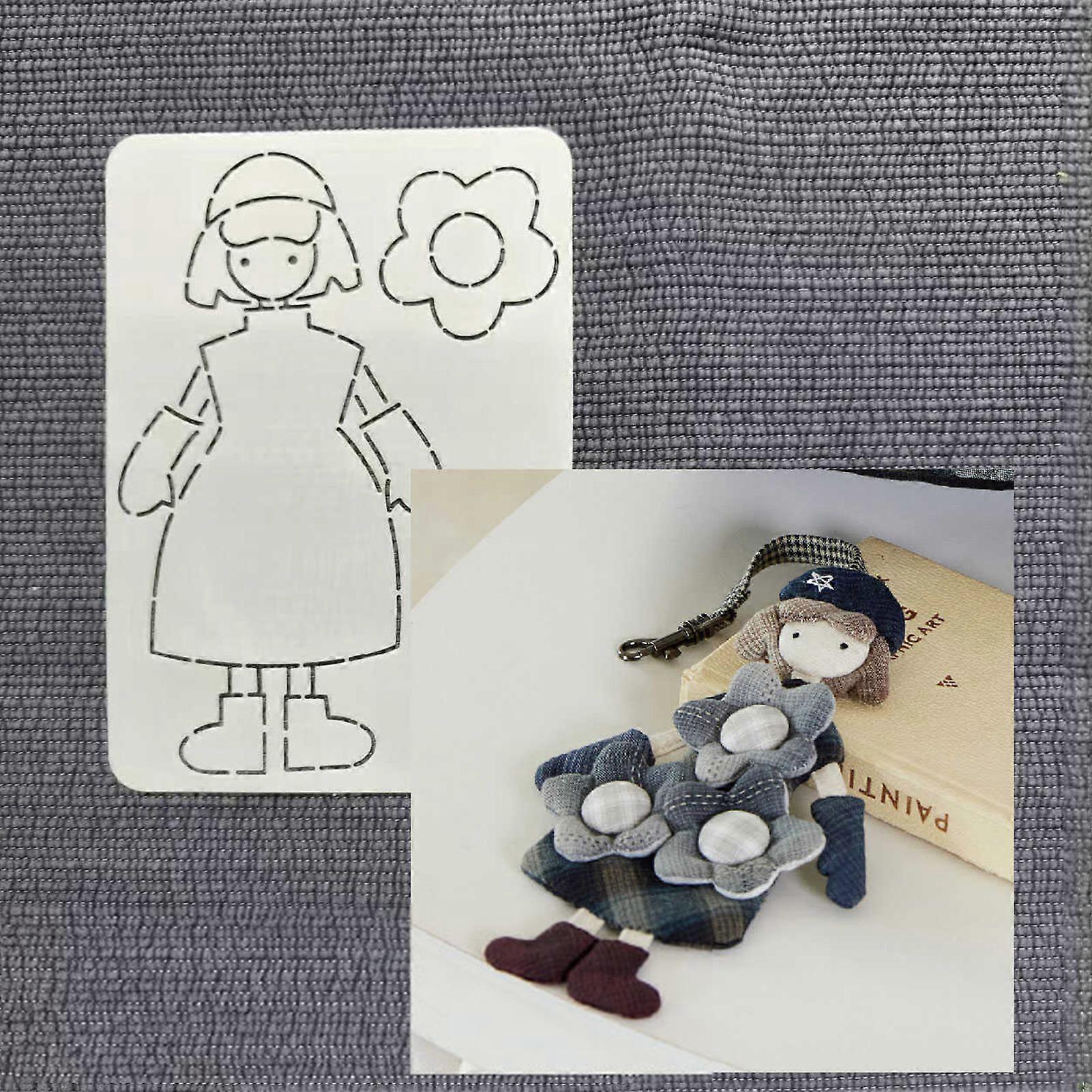 Plastic Drawing Template Stencil for Patchworks Sewing Embroidery Plastic Structure Quilting Stencil for DIY Crafting Art