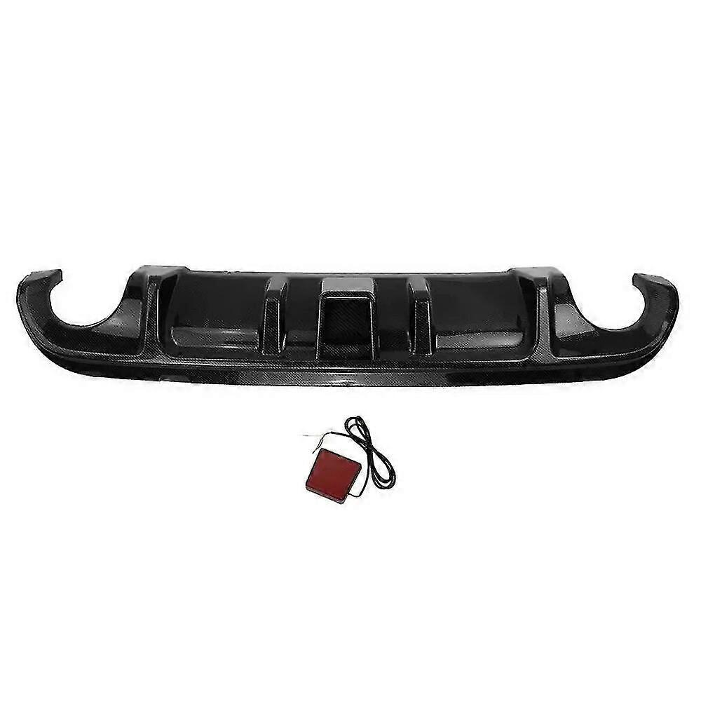 Aileron de diffuseur de pare-chocs arrière de voiture avec voyant lumineux pour Infiniti Q50 2014-2017 Kit de corps de lèvre postérieure de modification de voiture