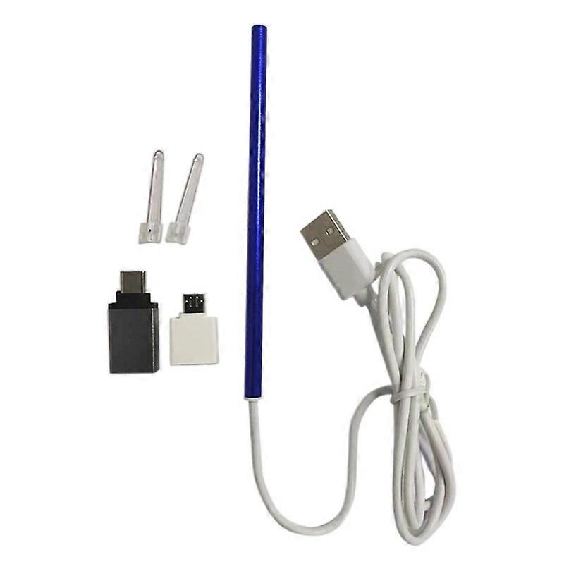 Ear Endoscope with Metal Ear Spoon 3 in 1 5.5mm Ear Pick Otoscope Borescope Tool Multifunctional Visual Ear Spoon Gifts