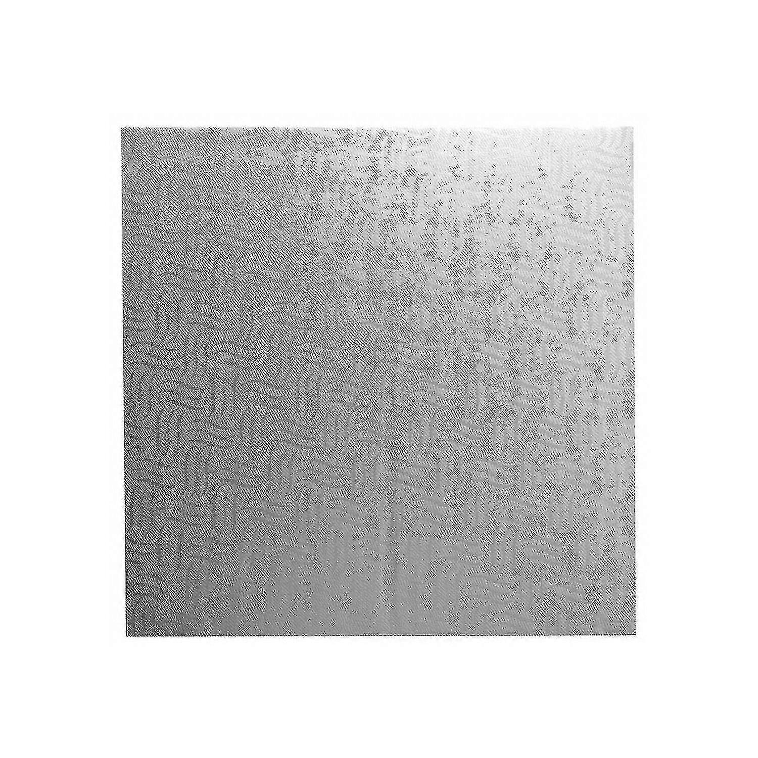 Aluminium Foiled Square Cake Drum Board 8 Inches Silver