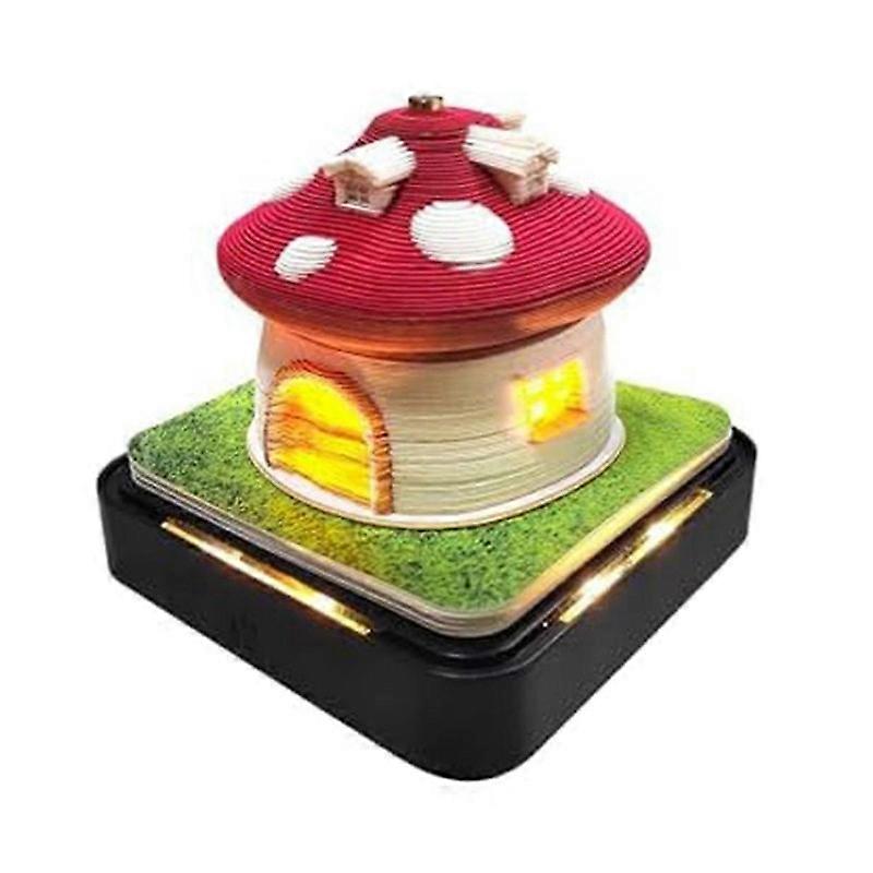 3Dカレンダー2024、切り取り式付箋3Dメモ帳、時計カレンダー、オフィスデスク装飾、紙彫刻アート