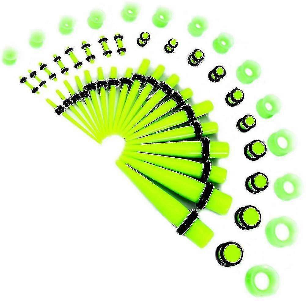 50pc Jauges Kit Ear Stretching Aftercare Tunnel Plug Taper Set