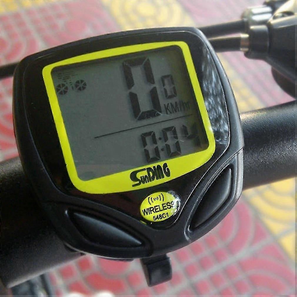 Wireless Lcd Bike Computer Odometer Tachometer Fahrrad wasserdicht