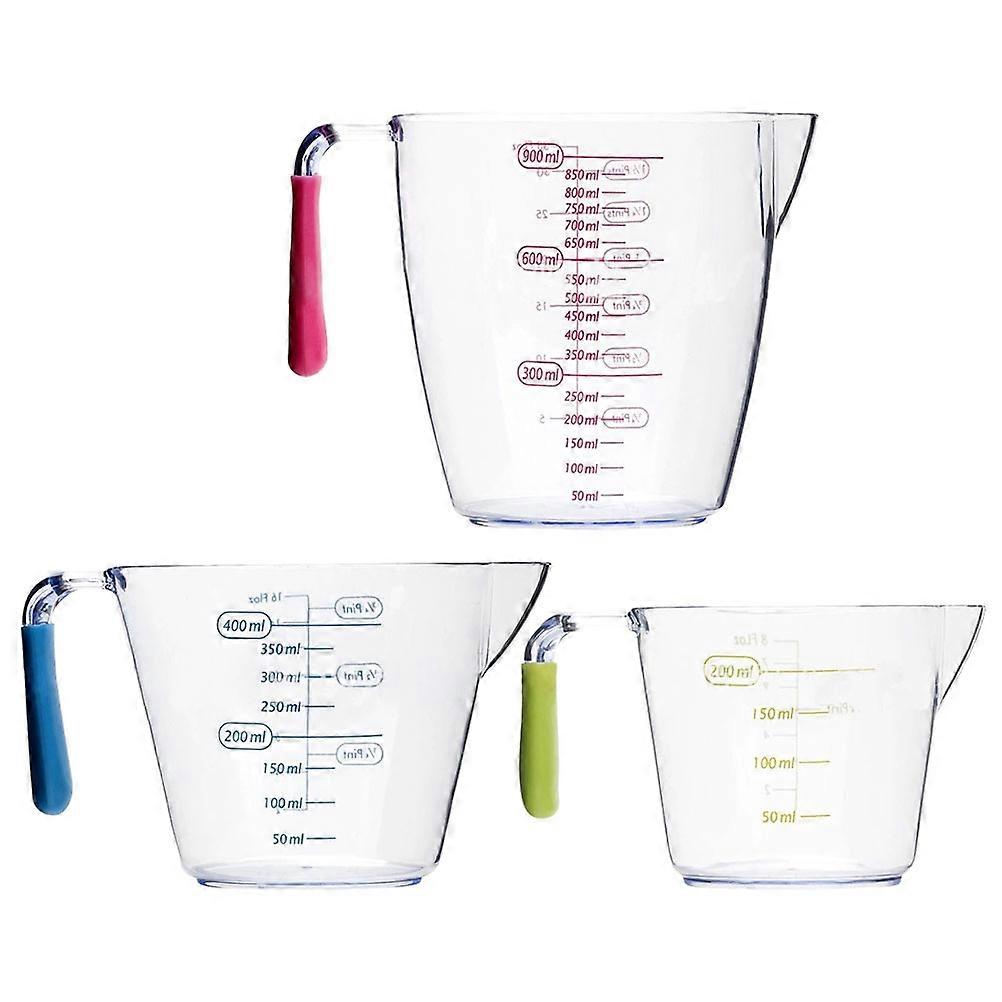 3 Pcs Epoxy Tools Kitchen Measuring Cups Kitchen Measuring Tool Measuring Jug Plastic Nesting Measuring Cups